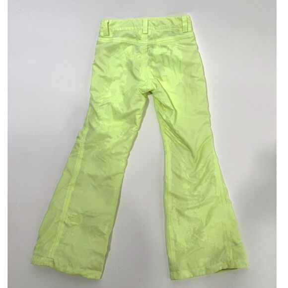 The North Face, neon lime snow pant, lightly lined - Picture 4 of 8